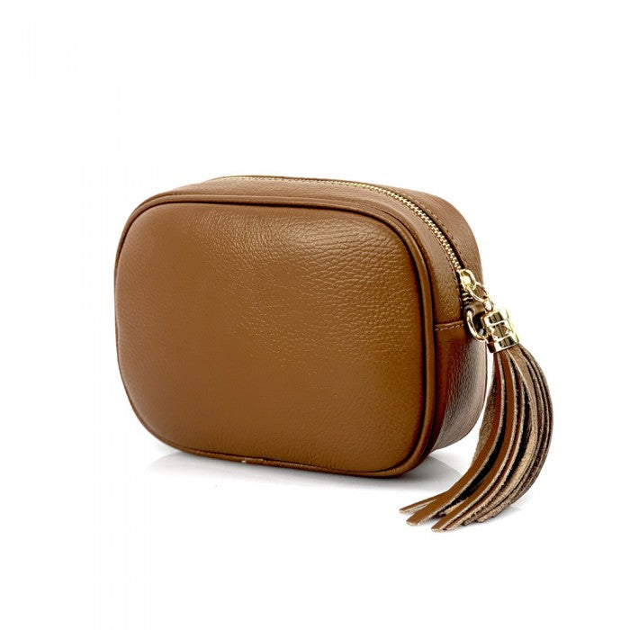 Amara leather shoulder bag